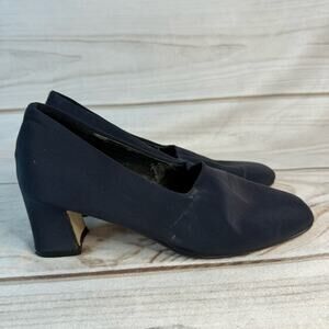 Valerie Stevens Blue Almond Toe Pumps Size 6